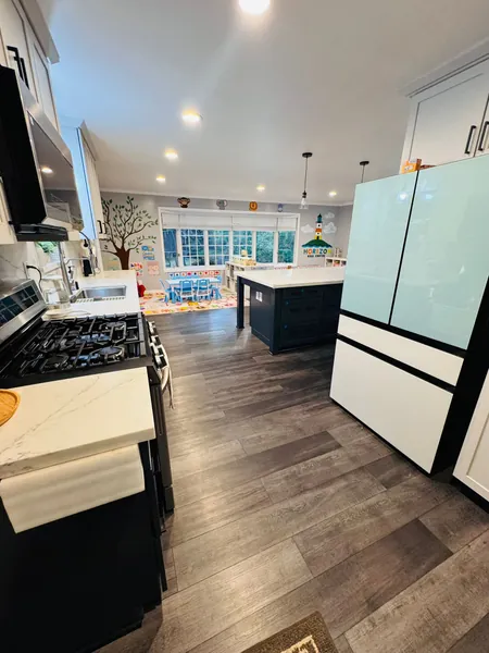 Modern kitchen for meal preparation